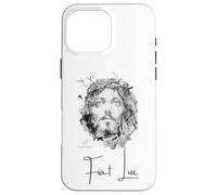 Jésus-Christ Fiat Lux - Peinture à l'encre avec Citation Coque pour iPhone 16 Pro Max