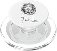 Jésus-Christ "Fiat Lux" - Peinture à l'encre avec Citation PopSockets PopGrip pour MagSafe