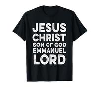 Jésus Christ Fils de Dieu Emmanuel Seigneur Chrétien T-Shirt