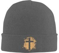 Jésus-Christ Fils De Dieu Seigneur Croix Unisex Bonnet De Trawler Élastique Bonnets Tricoté Classique Skull Cap pour Course À Pied Sport Jogging