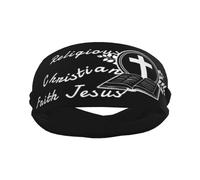 Jésus Christ foi chrétienne sur la peur bandeau de sport élé Yoga exercice bandeaux respirant
