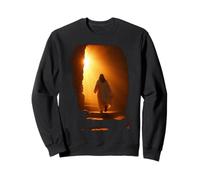 Jesus Christ Glorious Resurrection Christian Faith (Black) Sweatshirt