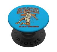 Jesus Christ He is Rizzin Ballon de Basket drôle chrétien Vintage PopSockets PopGrip Adhésif
