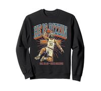 Jesus Christ He is Rizzin Ballon de Basket drôle chrétien Vintage Sweatshirt