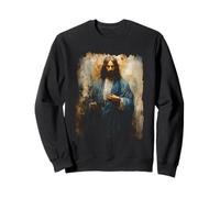 Jesus Christ Holy Face Blessing Christian Faith in Jesus Sweatshirt