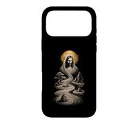 Jésus Christ Jardin Zen Prière Design Sacré Icône Oeuvre d'art Coque pour iPhone 17 Pro Max