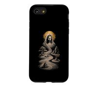 Jésus Christ Jardin Zen Prière Design Sacré Icône Oeuvre d'art Coque pour iPhone SE (2020) / 7/8