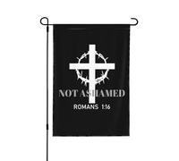 Jésus-Christ : La Foi Chrétienne Plutôt Que La Peur Drapeaux Avec Œillets Bannière Double Face Drapeau De Cour Pour Toutes Les Saisons Clubs Événement 30X45cm