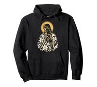 Jésus-Christ Lily Halo Sacré Floral Christian Icône Art Sweat à Capuche