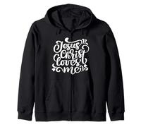 Jésus-Christ m'aime Rose Foi chrétienne croyant Amour Art Sweat à Capuche