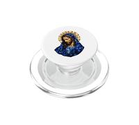 Jésus Christ Manteau Bleu cathédrale Gothique icône Foi œuvre d'art PopSockets PopGrip pour MagSafe