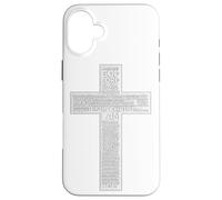 Jesus Christ Messiah Biblical Names Christian Faith Cross Coque pour iPhone 16 Plus