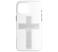 Jesus Christ Messiah Biblical Names Christian Faith Cross Coque pour iPhone 16 Pro Max