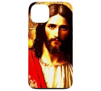 Jésus-Christ Messie Portrait Peinture orthodoxe Orientale Coque pour iPhone 13