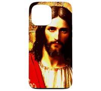 Jésus-Christ Messie Portrait Peinture orthodoxe Orientale Coque pour iPhone 13 Pro Max