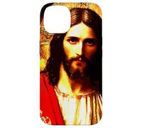 Jésus-Christ Messie Portrait Peinture orthodoxe Orientale Coque pour iPhone 14