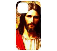Jésus-Christ Messie Portrait Peinture orthodoxe Orientale Coque pour iPhone 15
