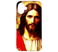 Jésus-Christ Messie Portrait Peinture orthodoxe Orientale Coque pour iPhone 16 Plus