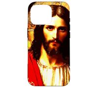 Jésus-Christ Messie Portrait Peinture orthodoxe Orientale Coque pour iPhone 16 Pro