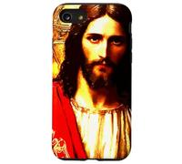 Jésus-Christ Messie Portrait Peinture orthodoxe Orientale Coque pour iPhone SE (2020) / 7/8