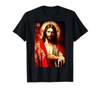 Jésus-Christ Messie Portrait Peinture orthodoxe Orientale T-Shirt