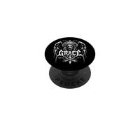 Jésus Christ n'est Pas Mort mais a sauvé Ephésiens 2:8-9 Gothic PopSockets PopGrip Adhésif