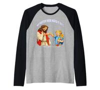 Jésus-Christ, Peu Importe Combien il Devient Dur, jésus a Votre Dos Manche Raglan