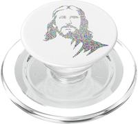 Jésus Christ Portrait Visage Divin Saint PopSockets PopGrip pour MagSafe