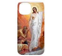 Jésus-Christ prêchant aux Esprits en Enfer Coque pour iPhone 15