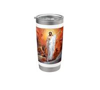 Jésus-Christ prêchant aux esprits en enfer Gobelet isotherme en acier inoxydable double paroi