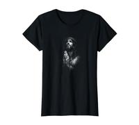Jésus-Christ priant Couronne d'épines et Foi chrétienne T-Shirt Graphique avec Valeur
