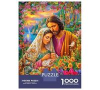 Jésus-Christ Puzzle 1000 Piece pour Adultes, Puzzle Difficile Jeu D'adresse pour Toute La Famille 38x26cm/1000pcs