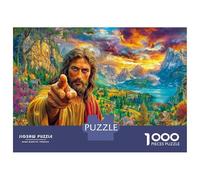 Jésus Christ Puzzle 1000 Pièces pour Adults Et Enfants, Jeu De Défi Intellectuel Puzzles38x26cm/1000pcs