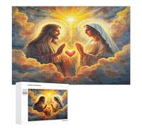 Jésus Christ - Religion Puzzle 1000 Pièces Jeu De Famille Conviction Foi Jeu Éducatif Créatif Vision 3D Qualité Supérieure Relaxation & Art Cadeau Unique 1000 PCS
