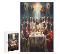 Jésus Christ - Religion Puzzle 1000 Pièces Vision 3D Artistique Conviction Foi Jeu D'Intelligence Éducatif pour Adultes Et Enfants Cadeau Unique Famille Relaxation 1000 PCS