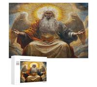 Jésus Christ - Religion Puzzle 300 Pièces Art Moderne 3D Conviction Foi Jeu D'Intelligence Éducatif pour Famille Relaxation Assemblage Amusant Cadeau De Fête 300 PCS