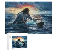 Jésus Christ - Religion Puzzle 300 Pièces Décoration Intérieure Jouet 3D pour Adultes Et Enfants Challenge Créatif Assemblage Amusant Cadeau Unique 300 PCS