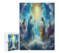 Jésus Christ - Religion Puzzle 500 Pièces Art Moderne 3D Conviction Foi Jeu D'Intelligence Éducatif pour Famille Relaxation Assemblage Amusant Cadeau De Fête 500 PCS