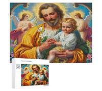 Jésus Christ - Religion Puzzle 500 Pièces Challenge Famille 3D Conviction Foi Jouet Qualité Supérieure Vision Artistique Relaxation Cadeau Unique Décoration 500 PCS