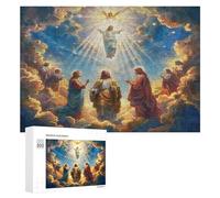 Jésus Christ - Religion Puzzles 300 Pièces Challenge Artistique Conviction Foi Relaxation pour Famille Jeu Éducatif 3D Qualité Supérieure Décoration Moderne 300 PCS