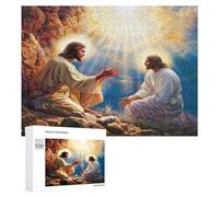 Jésus Christ - Religion Puzzles 500 Pièces Educa Divertissant Conviction Foi Décoration Intérieure 3D pour Famille Challenge Éducatif Assemblage Amusant Relaxation 500 PCS