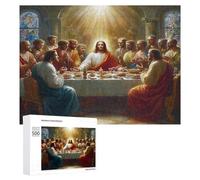 Jésus Christ - Religion Puzzles 500 Pièces Vision 3D Moderne la Foi Jeu Éducatif Créatif pour Famille Décoration Intérieure Assemblage Amusant Cadeau Unique 500 PCS