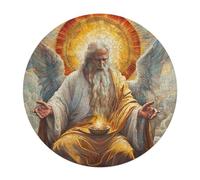 Jésus Christ Religion Rond Puzzle 120 Pièces Conviction Faith Adultes Enfants Forme d'animal Design Unique Activité Familiale La Décoration Moderne Jeu Cadeau Unique 120 PCS