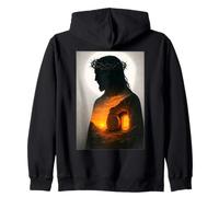 Jésus-Christ Resurrect from The Tomb He is Risen King God Sweat à Capuche