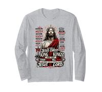 Jésus-Christ, Roi des Rois - Art Inspiré de la Foi Manche Longue