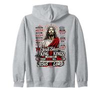 Jésus-Christ, Roi des Rois - Art Inspiré de la Foi Sweat à Capuche