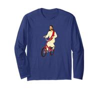Jésus Christ sur Un vélo, Cadeau Amusant pour vélo Manche Longue