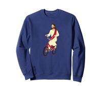 Jésus Christ sur Un vélo, Cadeau Amusant pour vélo Sweatshirt
