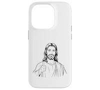 Jésus-Christ Thumbs Up Drôle Christianisme Romain Catholique Coque pour iPhone 14 Pro