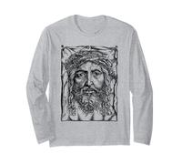 Jésus Christ Vintage Art Christian Faith Cadeau Manche Longue